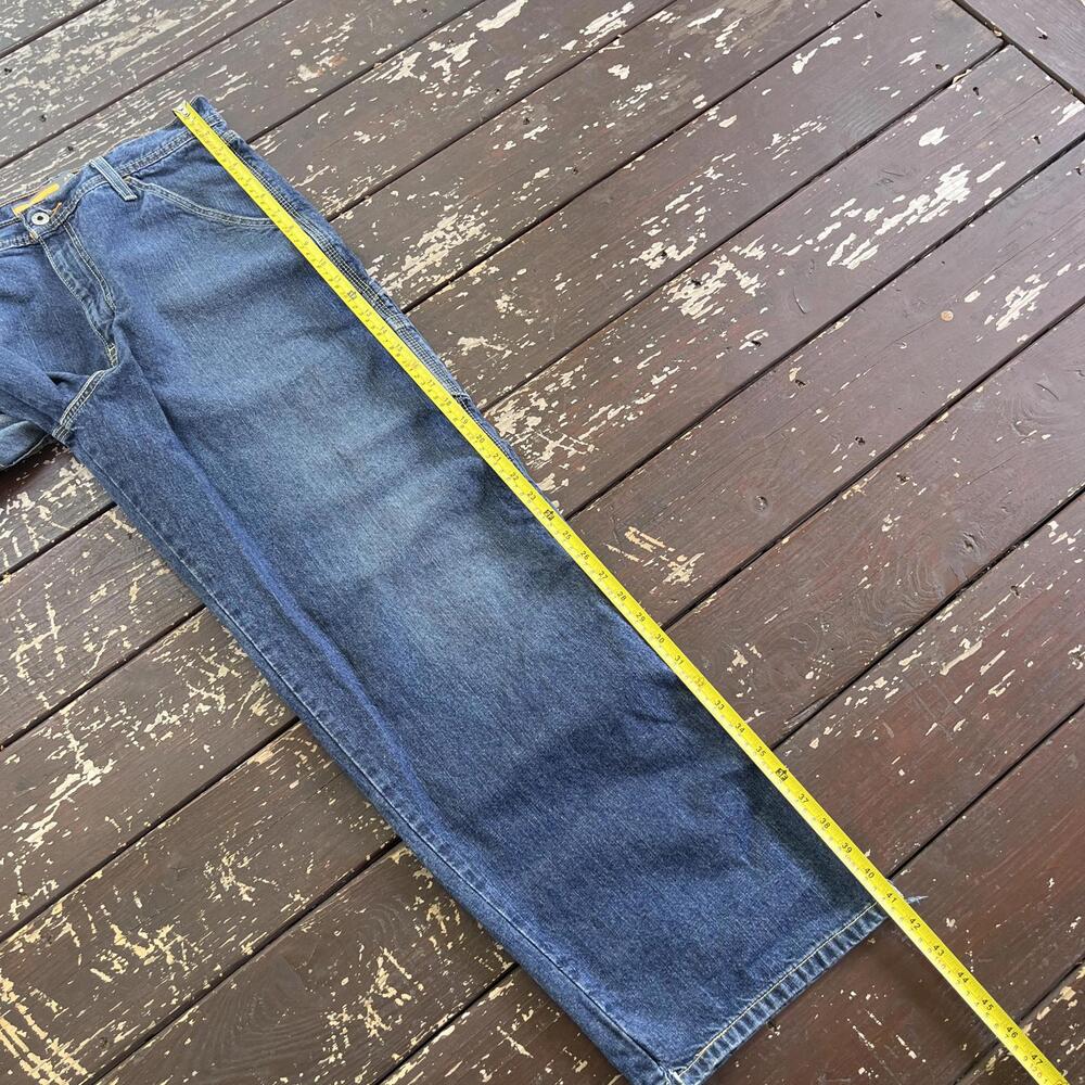 (34x32) Vintage 90s Y2K Levi's Silvertab Carpenter Jeans Baggy Faded Skater JNCO - Picture 7 of 8